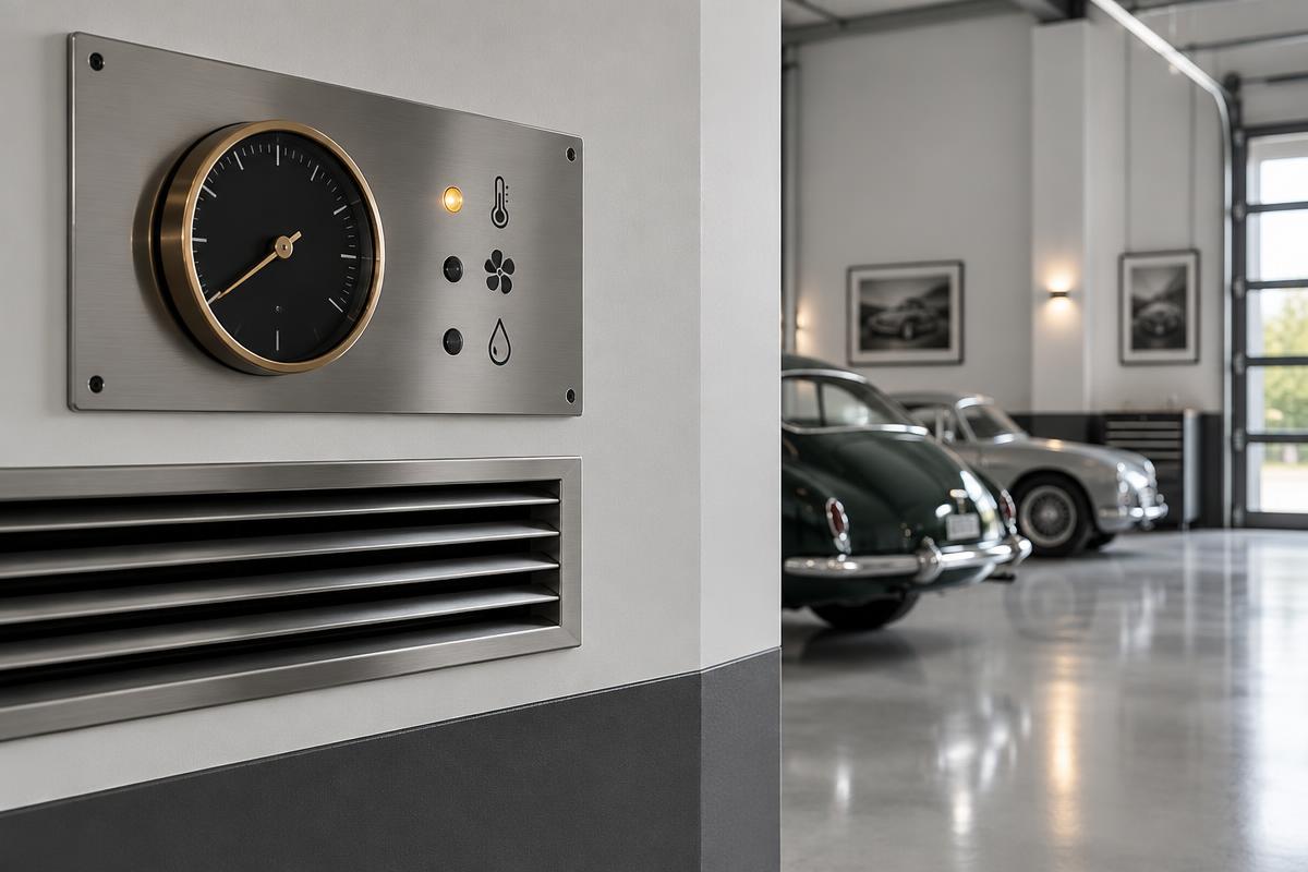 Climate-control detail in a premium vehicle facility